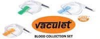 Exel Vaculet Blood Collection Set, 25G x 3/4" Needle, 12" Tubing, Blue, Conventional, 200/Case