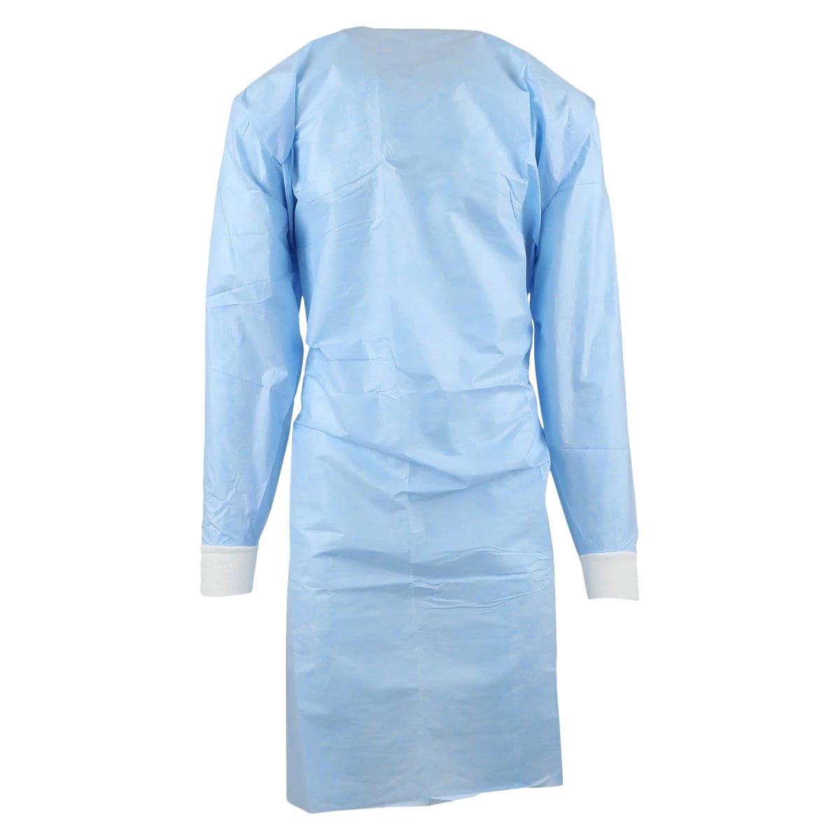 O & M Halyard Comfort Disposable Protective Gown, Impervious Knit Cuff, Not AAMI Rated, Spunbonded Film Laminate, 2X Large, Blue, 100/Case