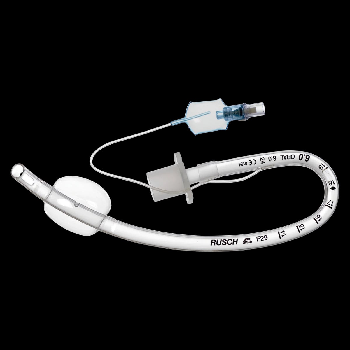 AGT Endotracheal Tube, Cuffed, Angled, 10/Box