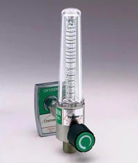 Oxygen Flowmeter 0-15 LPM, Soft-Touch Reusable, Each