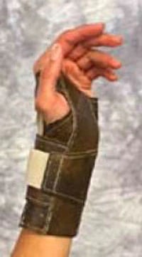 Scott Specialties Wrist Support, Vinyl, Size Small, Right, 2-5-1/3"