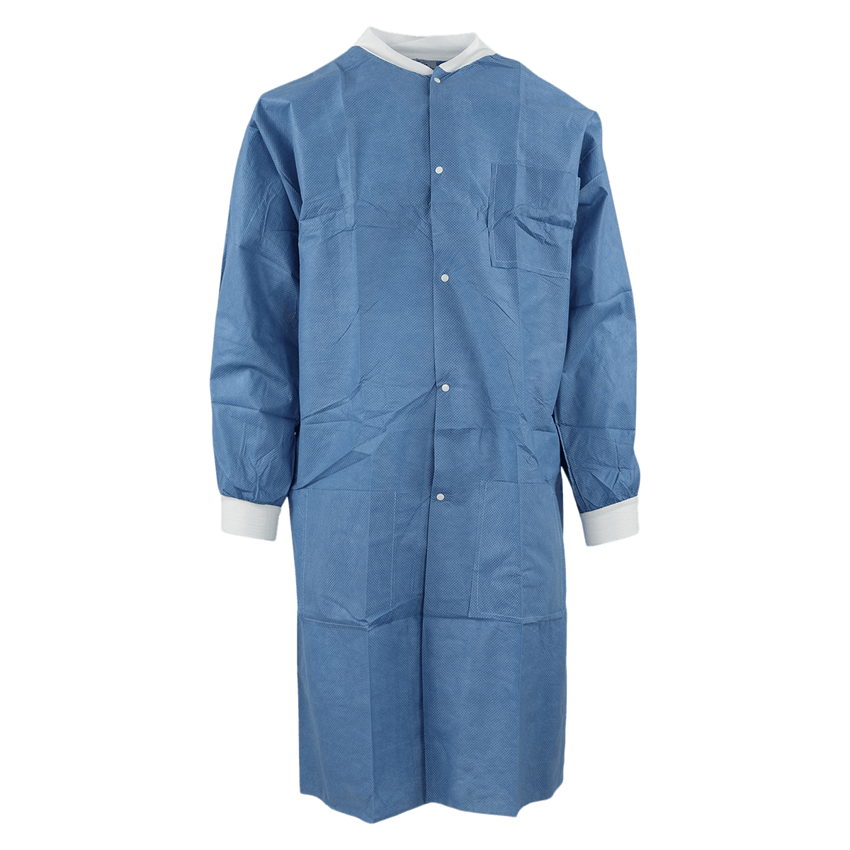 SafeWear High Performance Lab Coat, Deep Blue, X-Large, Disposable, 12/Pack, 8107-D