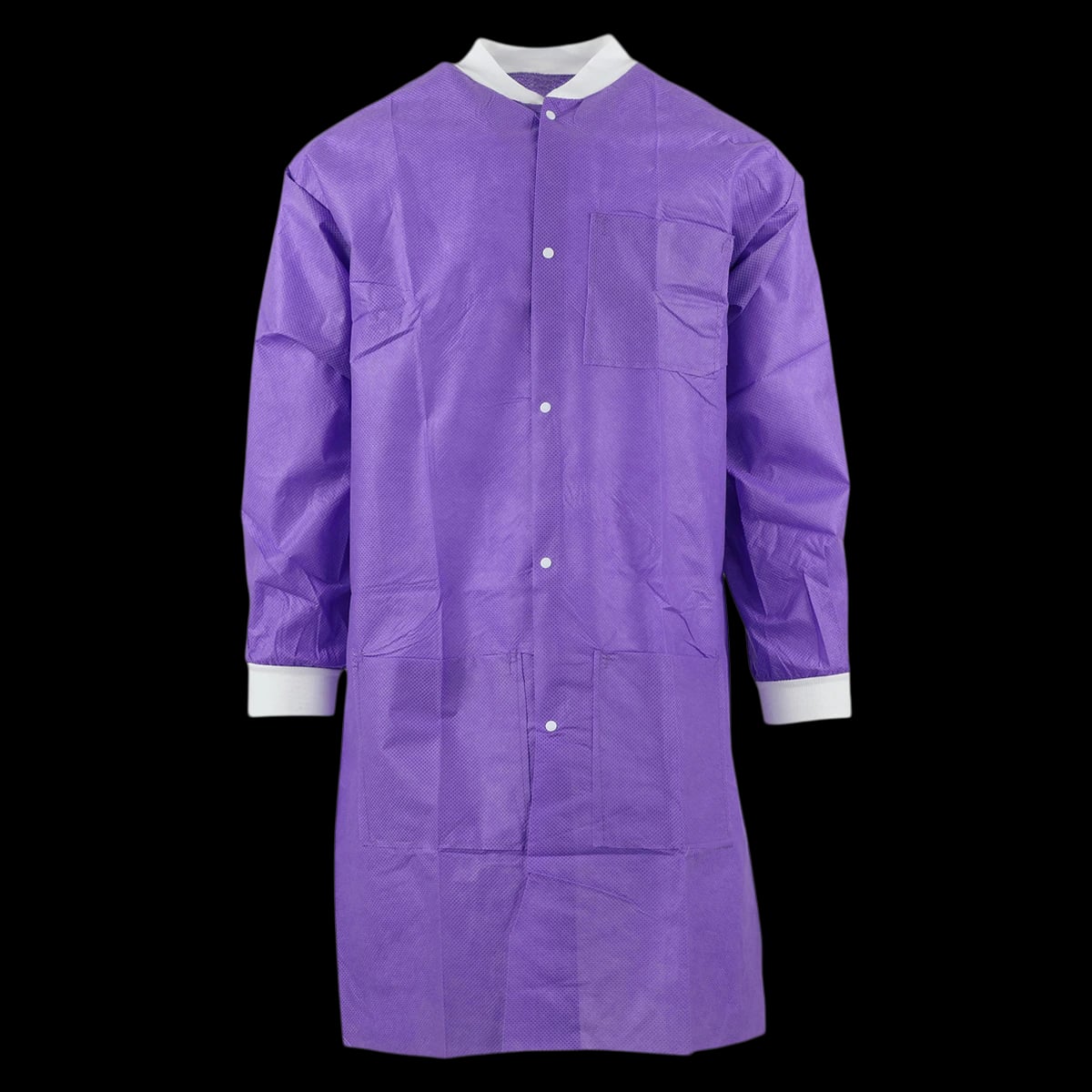 SafeWear Disposable High Performance Lab Coat, Small, Plum Purple, 12/Pk, 8109-A
