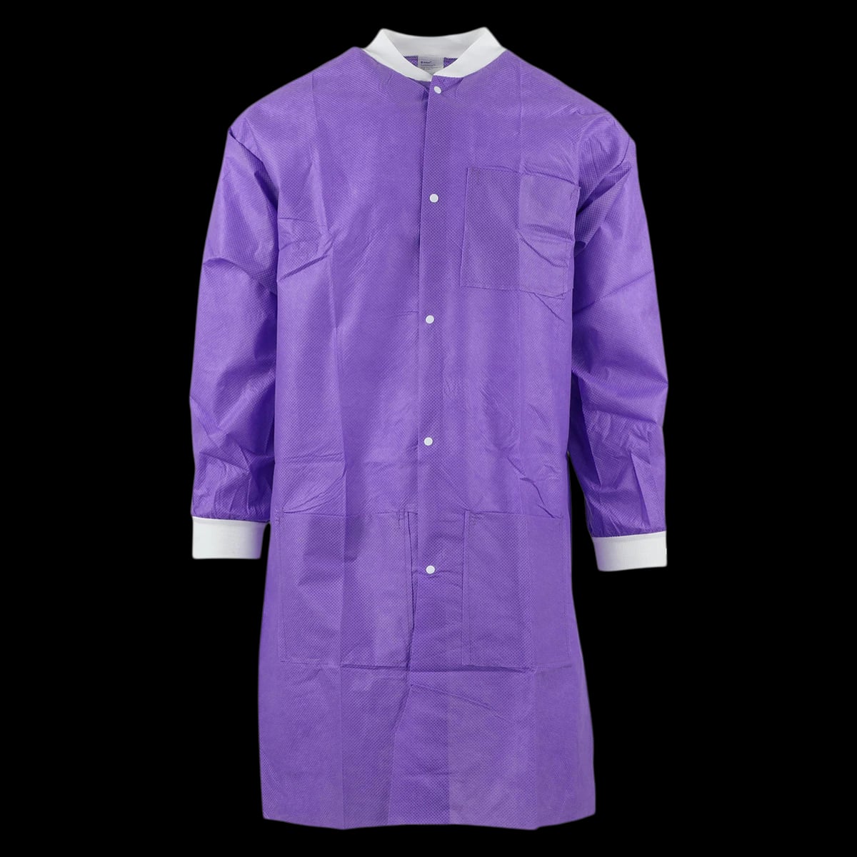 SafeWear Disposable High Performance Lab Coat, Large, Plum Purple, 12/Pk, 8109-C