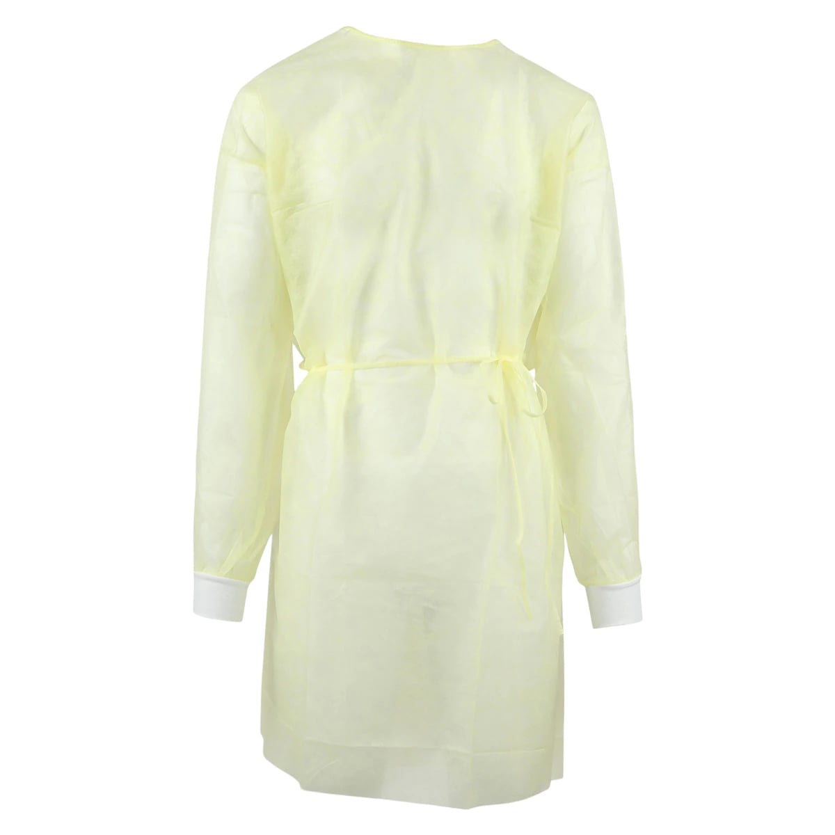 SafeWear Form-Fit Disposable Isolation Gown, Extra Large, Sunny Yellow, 12/Pk, 8113-D