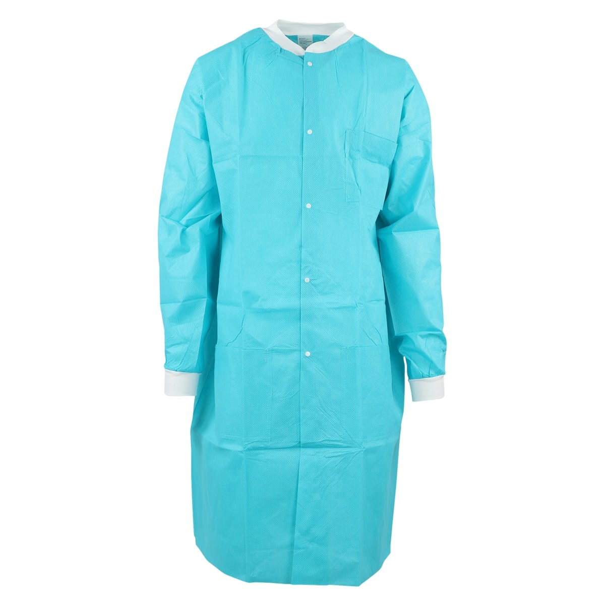 Medicom SafeWear High Performance Lab Coat, Medium, Tropical Teal, Disposable, 12/Bag, 8117-B