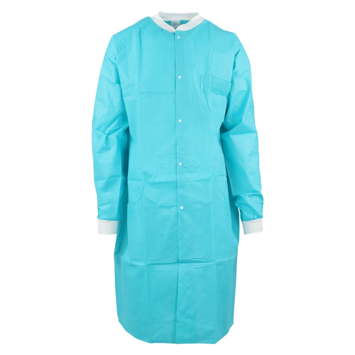 Medicom SafeWear High Performance Lab Coat, X-Large, Tropical Teal, SMS Polypropylene, 12/Bag, 8117-D