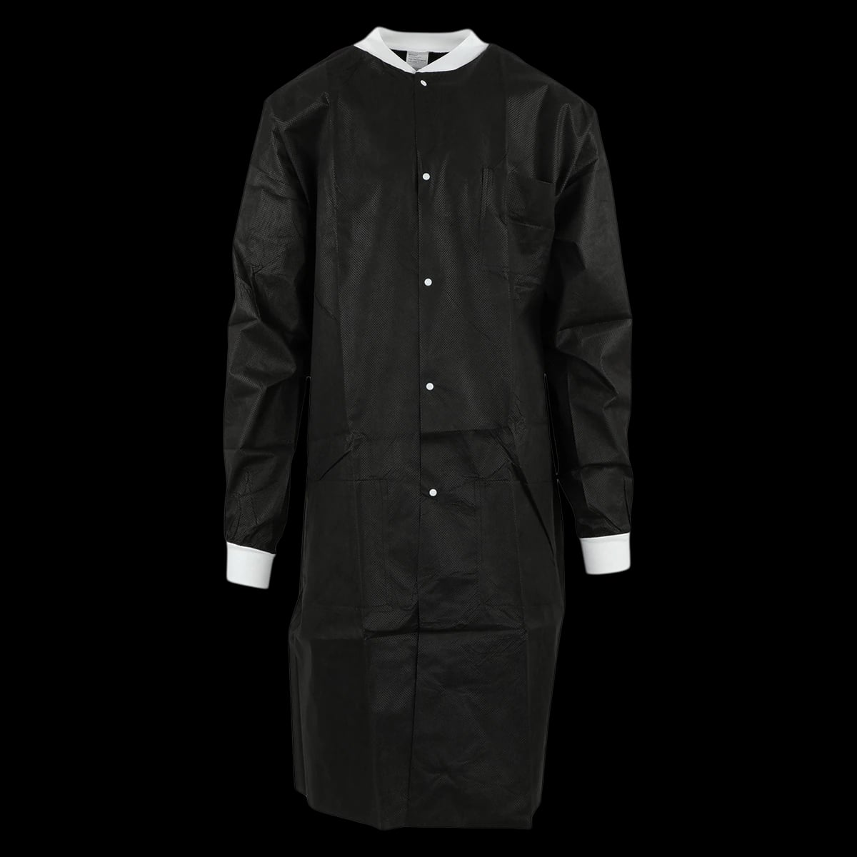 SafeWear High Performance Lab Coat, X-Large, Jet Black, 12/Pack, 8119-D