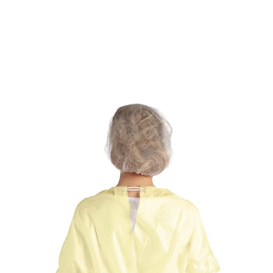 Medicom VersaGown Flexneck SMS Isolation Gown, AAMI Level 2, Large, Yellow, Non-Sterile, Full Coverage, 10/Case
