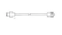 Medex Pressure Monitoring Tubing, 48" PVC, Male/Female Luer Lock, Clear, 25/Case