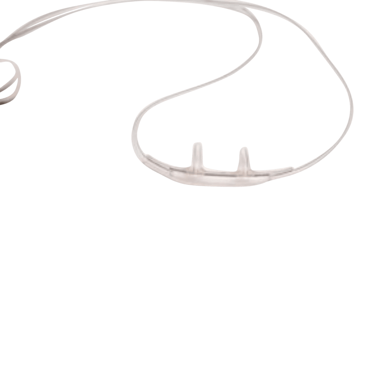 SunMed Nasal Cannula with CO2 Sampling Line, Pediatric, Male Luer Lock, Clear, 7 ft Tubing, Disposable, 25/Case