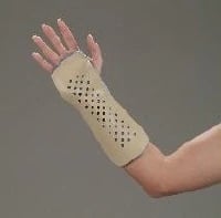 DeRoyal Wrist/Forearm Aluminum Splint, Small, Left