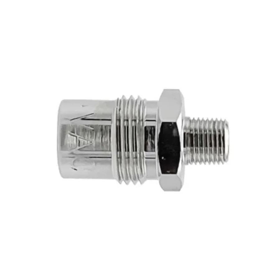 Precision Medical Vacuum Adapter, Male DISS, Nickel-Plated Brass, #0751