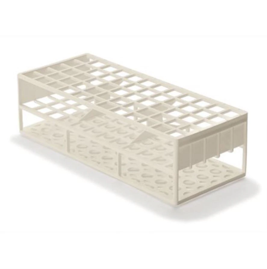 Marketlab Inc Test Tube Rack, Acetal Resin, 17mm, 60-Place, Blue, Reusable, 2/Package