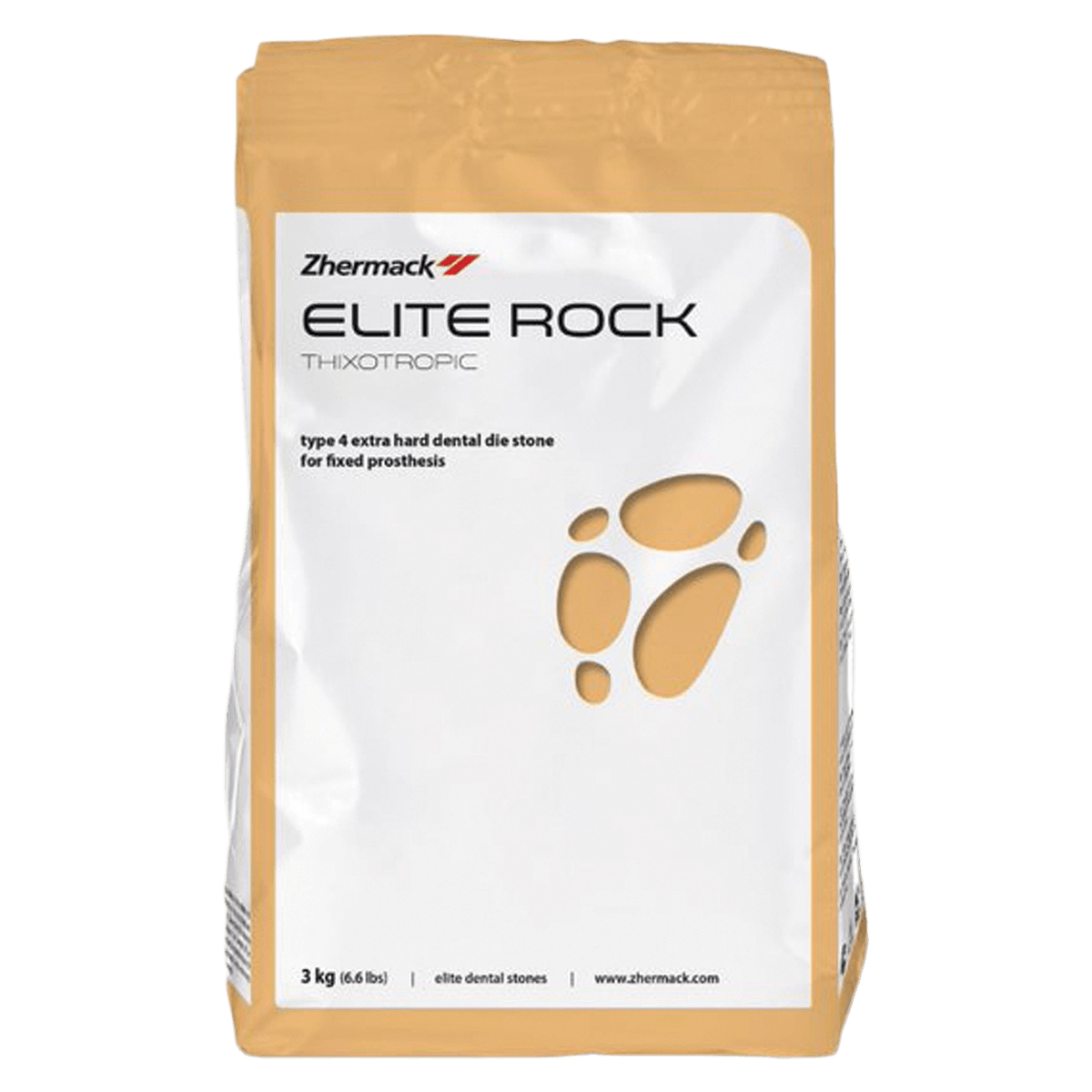 Zhermack Elite Stone Type IV Dental Lab Stone, Brown, 6.6 lb Bag