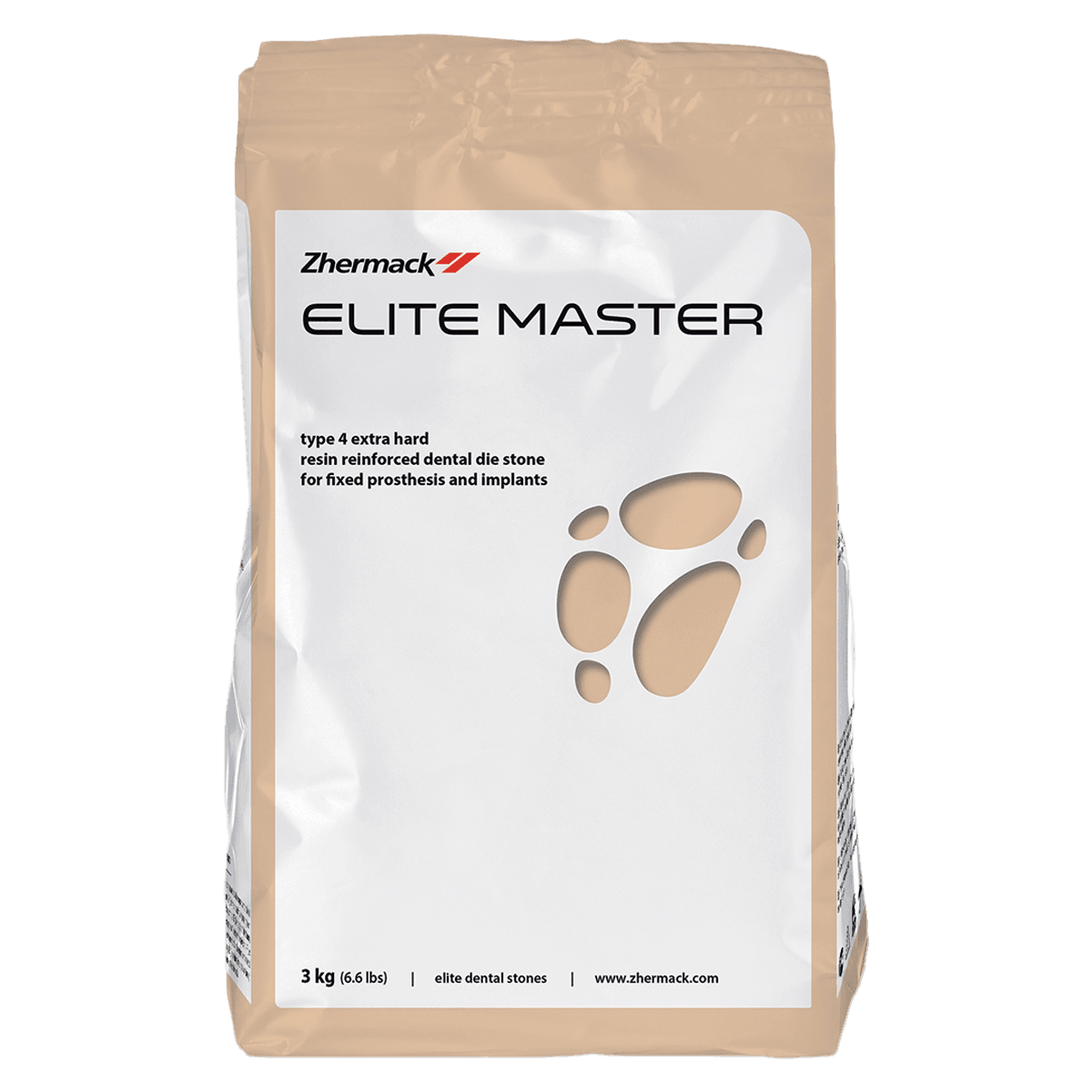 Zhermack Elite Master Die Stone Type IV Resin-Reinforced, Desert Sand, 55 lb Bag