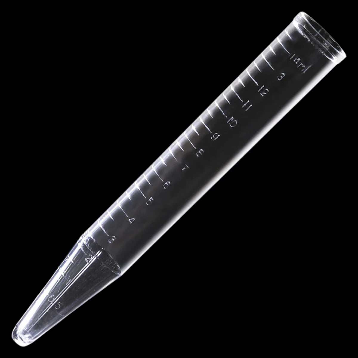 Globe Scientific Polystyrene Centrifuge Tube, 15mL, 16x120mm, Molded Graduations, Non-Sterile, Disposable, 1000/Case