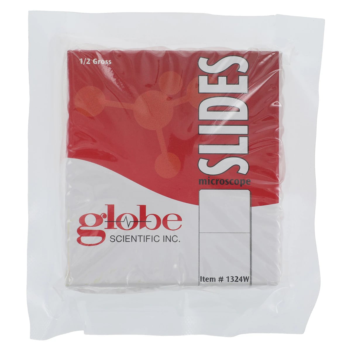 Globe Scientific Frosted Microscope Slides, 25 x 75 mm, White, Ground Edges, Safety Corners, 72/Box