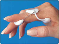 LMB Spring Finger Extension Splint, Size B, Wire/Foam