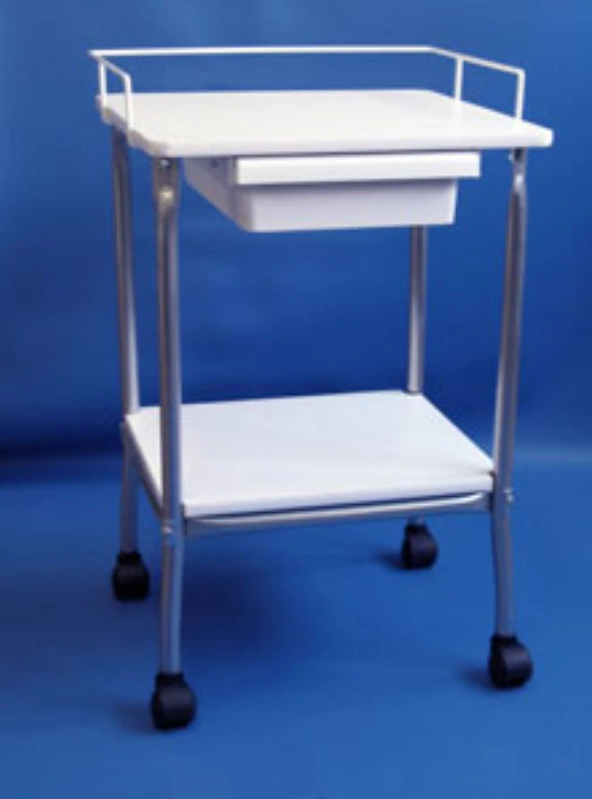 Brandt Industries Utility Stand, 4-Wheel, White, 19" x 17.5"