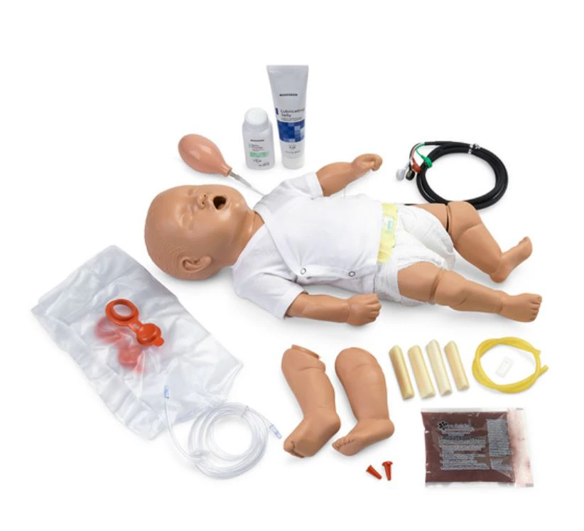 Nasco Healthcare Pediatric ALS Trainer Manikin with Soft Carry Bag, 26x8x8"