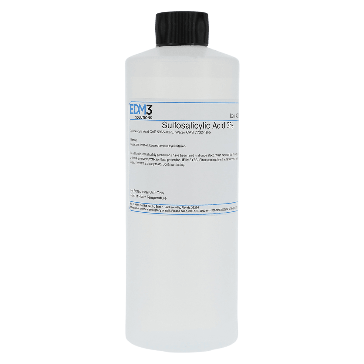 Sulfosalicylic Acid Reagent 3%, 16 oz Bottle