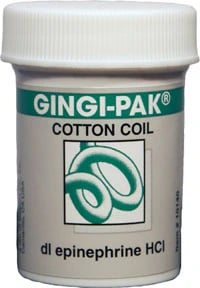 Gingi-Pak Cotton Coil with Epinephrine, 24" per Bottle, #10140