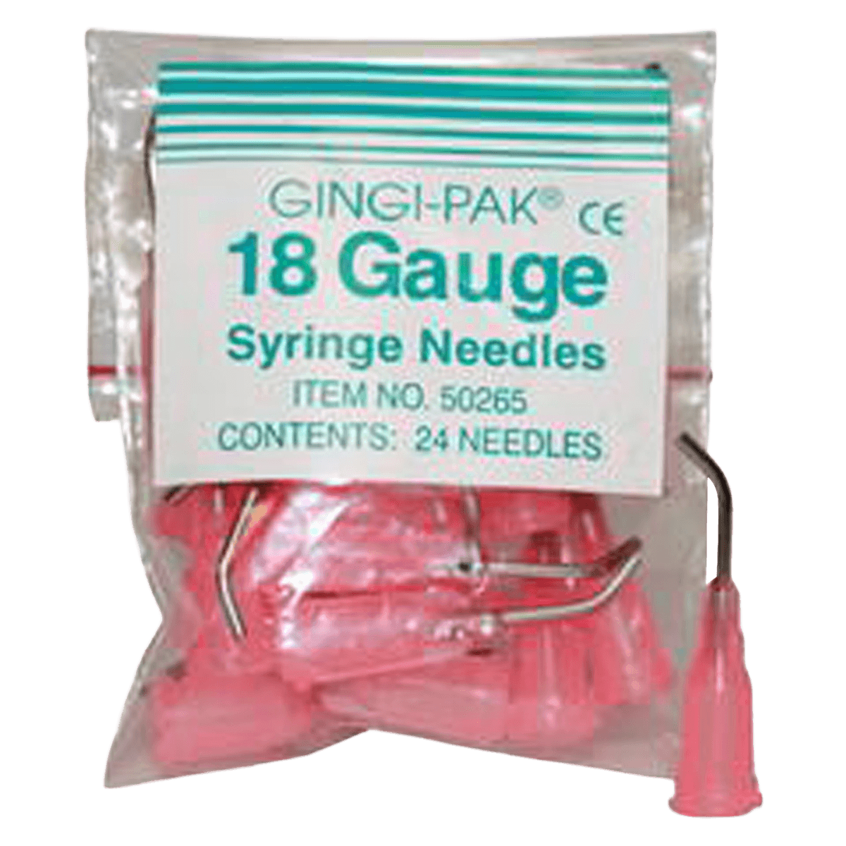 SuperSyringe® Luer Lock Needles, 18 Gauge, Disposable, Bent Tip, 24/Pkg, 50265