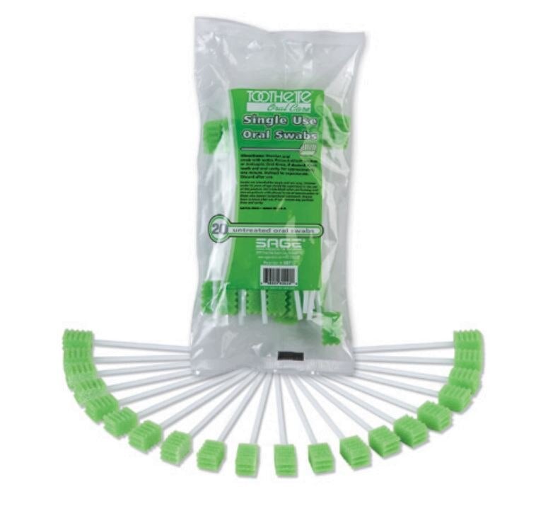 Ora-Swabs Disposable Oral Swabs, Soft Foam, Case