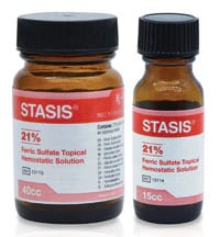 Gingi-Pak Stasis Hemostatic Solution, 21% Ferric Sulfate, 40 mL Bottle, 13115