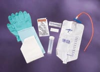 Medline Intermittent Catheter Tray, Closed System, 14 Fr, Vinyl