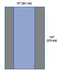 Medline Heavy Duty Sterile Surgical Table Cover, 79" x 110"