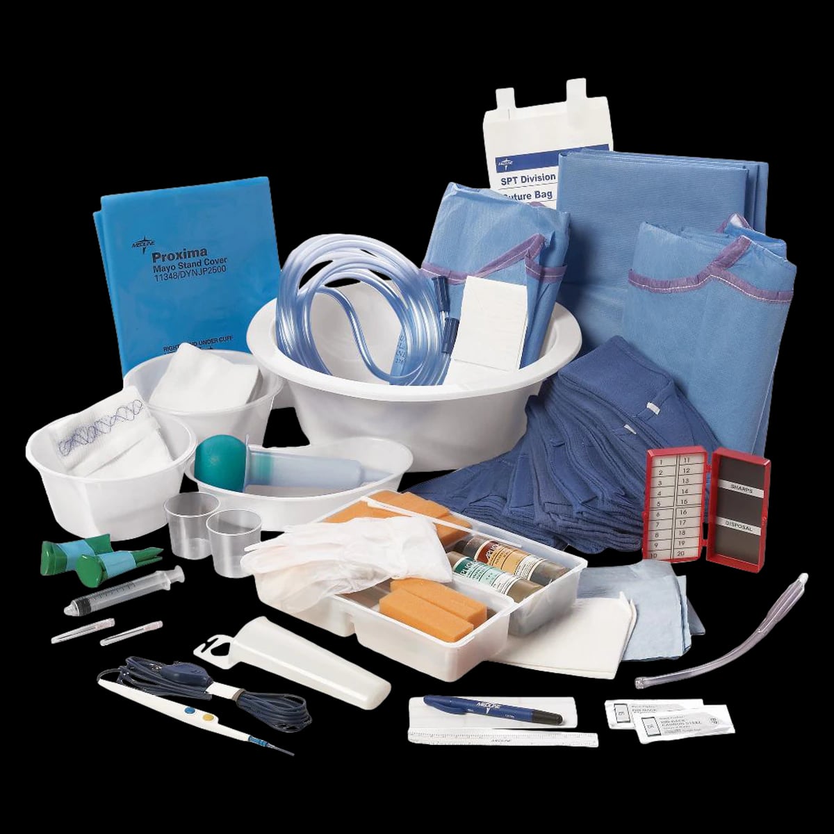 Medline Basic Core Pack, Latex-Free Surgical Procedure Kit