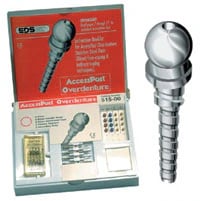 Essential Dental Systems AccessPost Overdenture Introductory Kit, Direct/Non-Coping Technique, Sizes 1 & 2, 510-00
