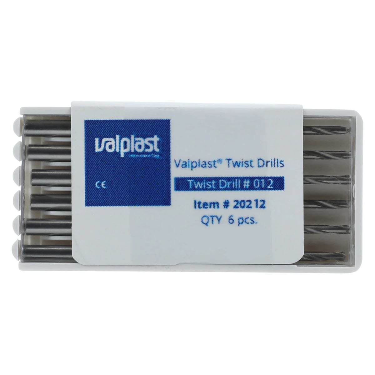 Valplast #012 Twist Drills, Pack of 6