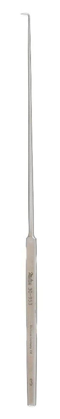 Emmett Tenaculum Hook, Stainless Steel, Angled Right, 9"