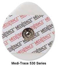 Medi-Trace 530 Snap Foam ECG Electrode, Diaphoretic, 1-3/4" x 1-3/4", 30/Pk