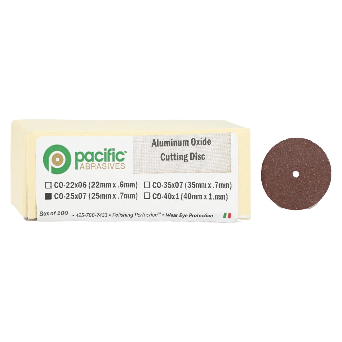 Pacific Abrasives Cut Off Discs, Aluminum Oxide, 100/Box, 01KT0J0926DH1YSAN7V9TKCZQR