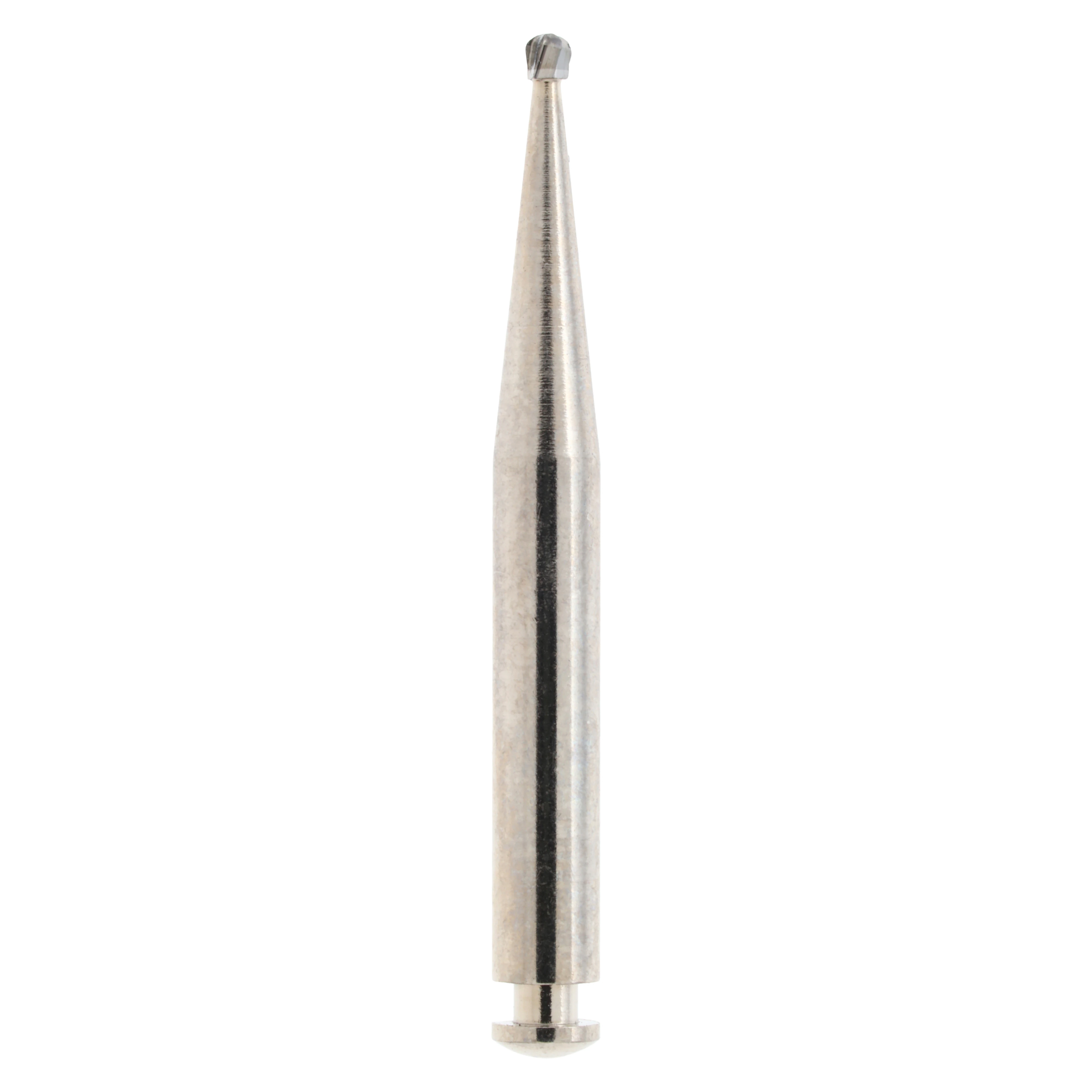 Alpen Carbide Operative & Surgical Bur, RA (Right Angle) Latch, Round #2, 1.0 mm Head Diameter, 10/Pkg, R200002