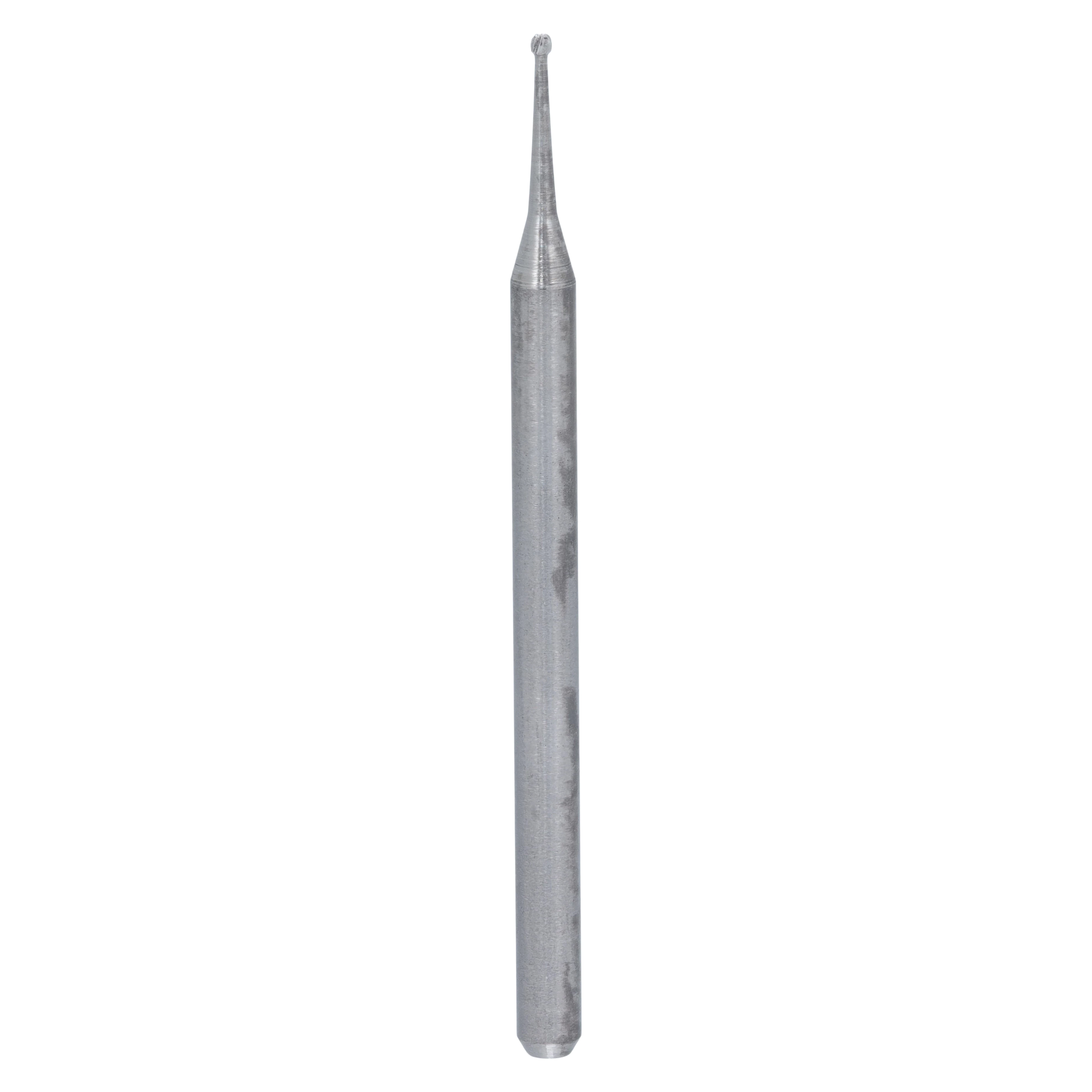 Alpen Surgical Carbide Bur, FG, Round, #1/4, 0.5 mm Head Diameter, Surgical Length, 10/Pk, R5001/4