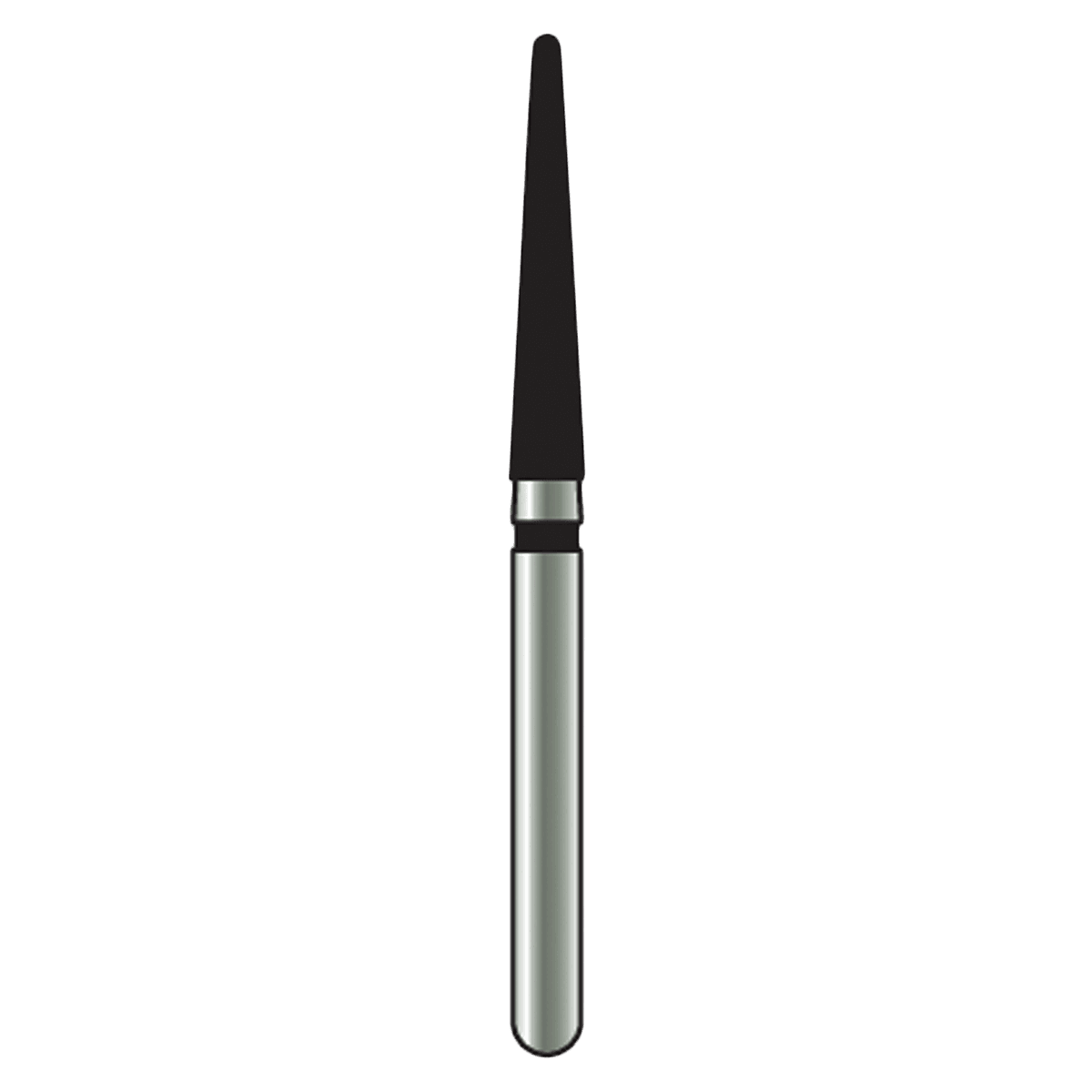 Alpen X1 Diamond Single Use Bur, FG, #856L-018SC, Tapered Round End, Super Coarse, Black, 25/Pk, X856LSC018