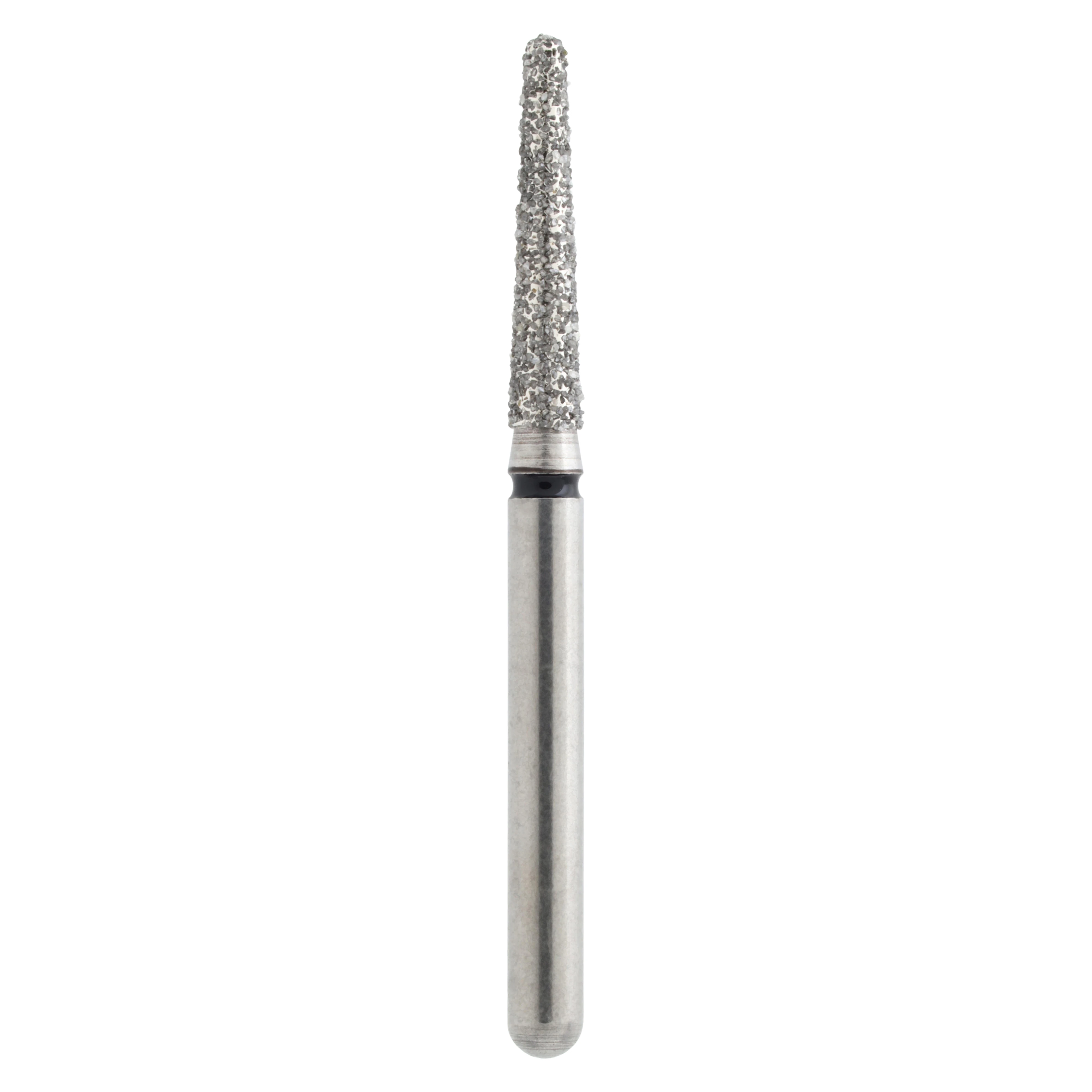 Alpen X1 Diamond Single Use Bur, FG, #8568-016SC, Tapered Round End, Super Coarse, Black, 25/Pk, X8568SC016