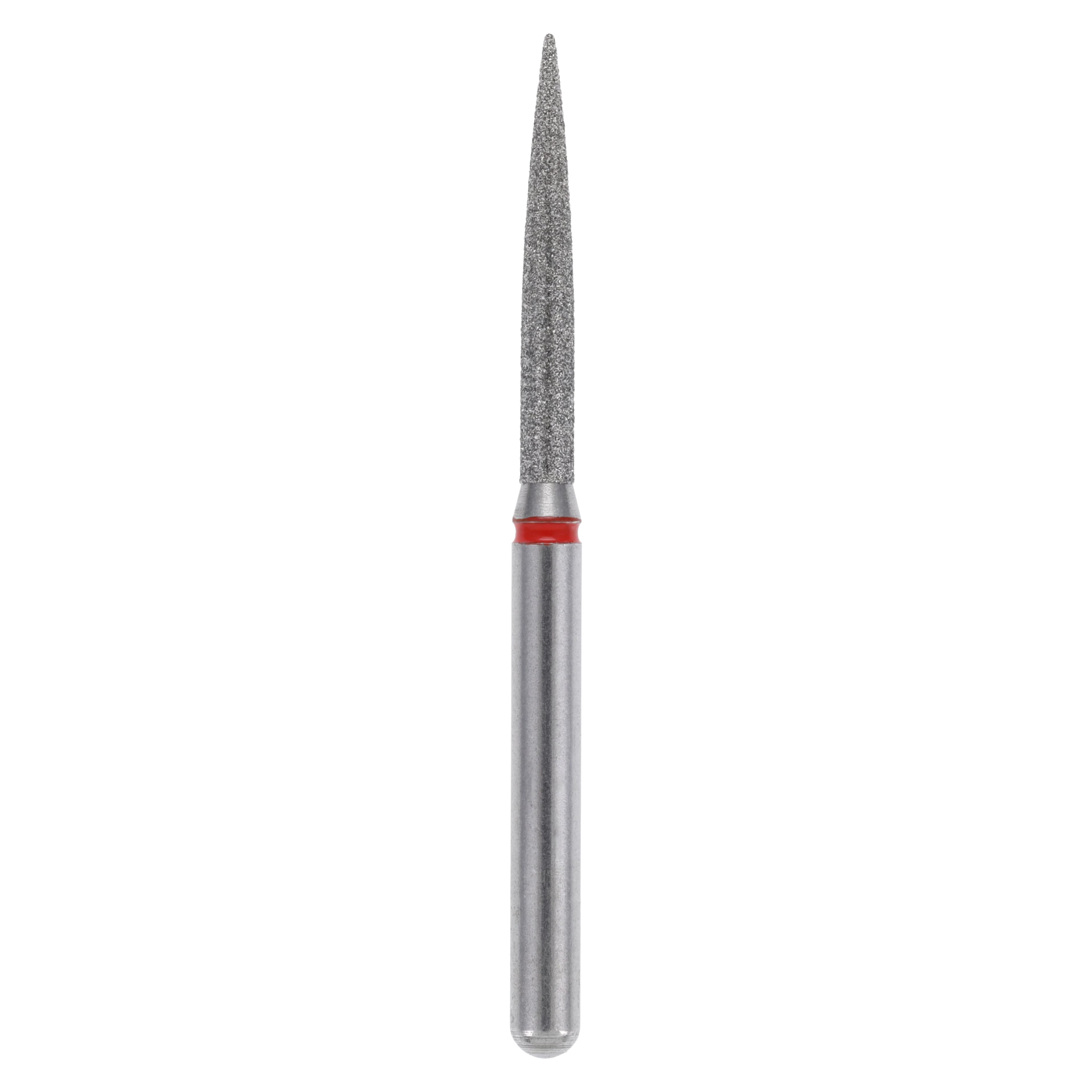 Alpen x1 Single-Use Diamond Bur, FG, Fine Grit, Flame Shape, #863-012, 1.2 mm Diameter, 10.0 mm Length, 25/Pk, X863F012