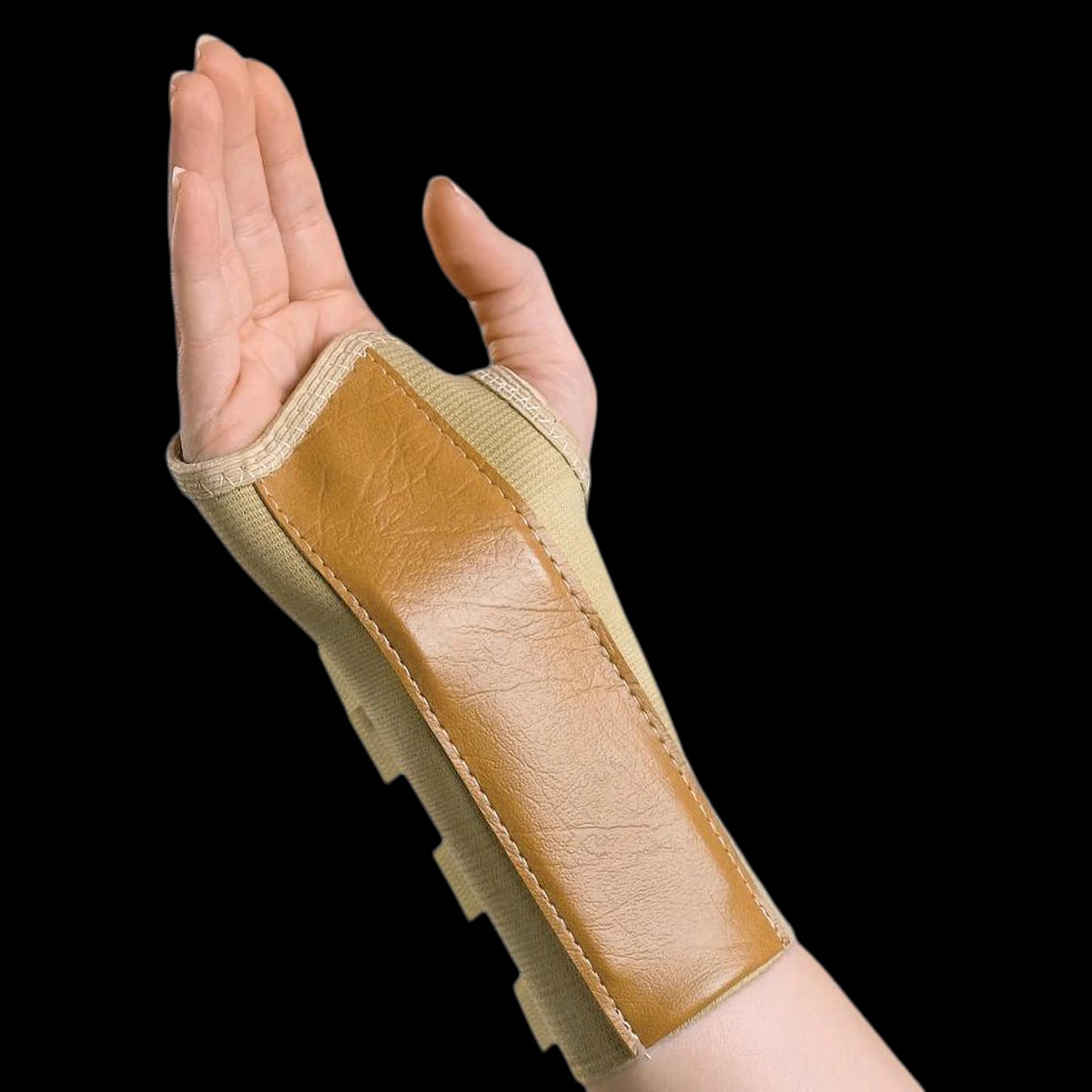 Medline Adult Cotton Elastic Wrist Splint, Right, Medium, 7"