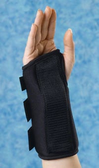 Medline Adult Elastic Wrist Splint, Left, X-Large, 8"