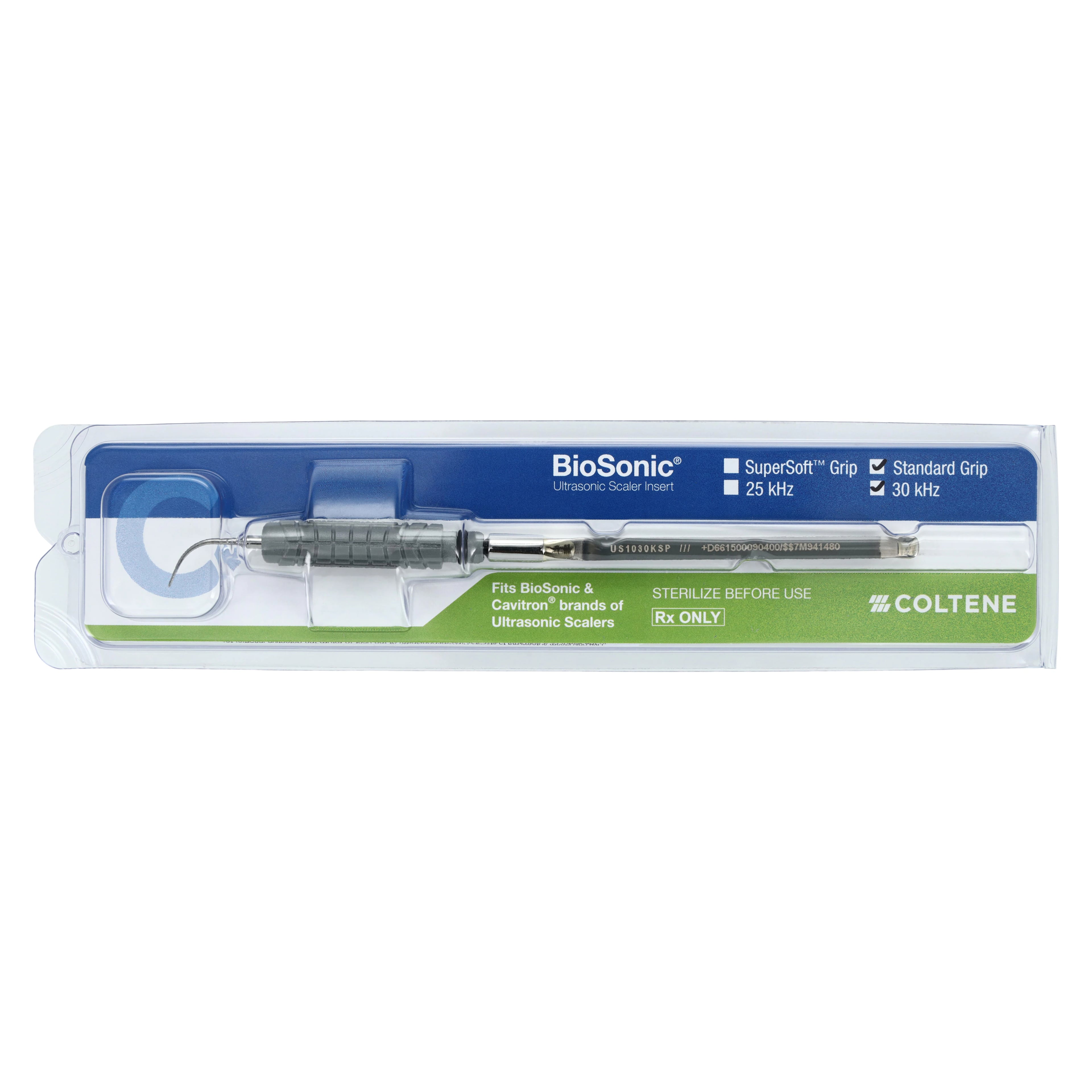 BioSonic Insert #10 SLIM 30K Ultrasonic Scaler Insert, 30 kHz, Gray, Each, 79-60034386