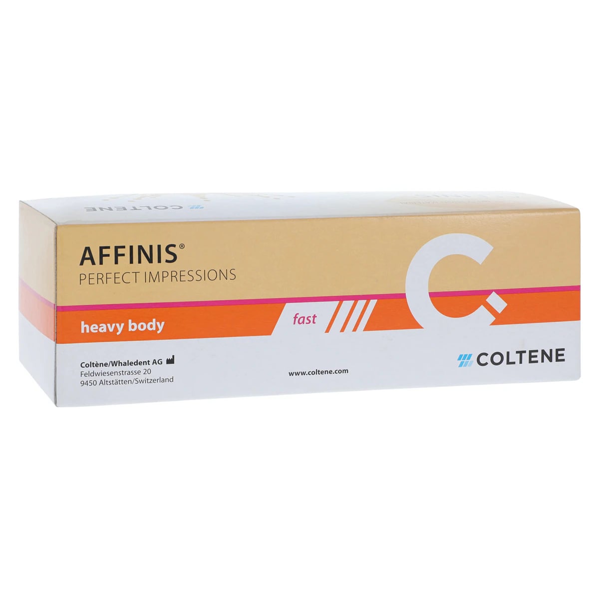 Affinis System 75 Tray A-Silicone Impression Material, Heavy Body, Fast Set, 75 ml Cartridges, Caramel, 2/Pk, C6620