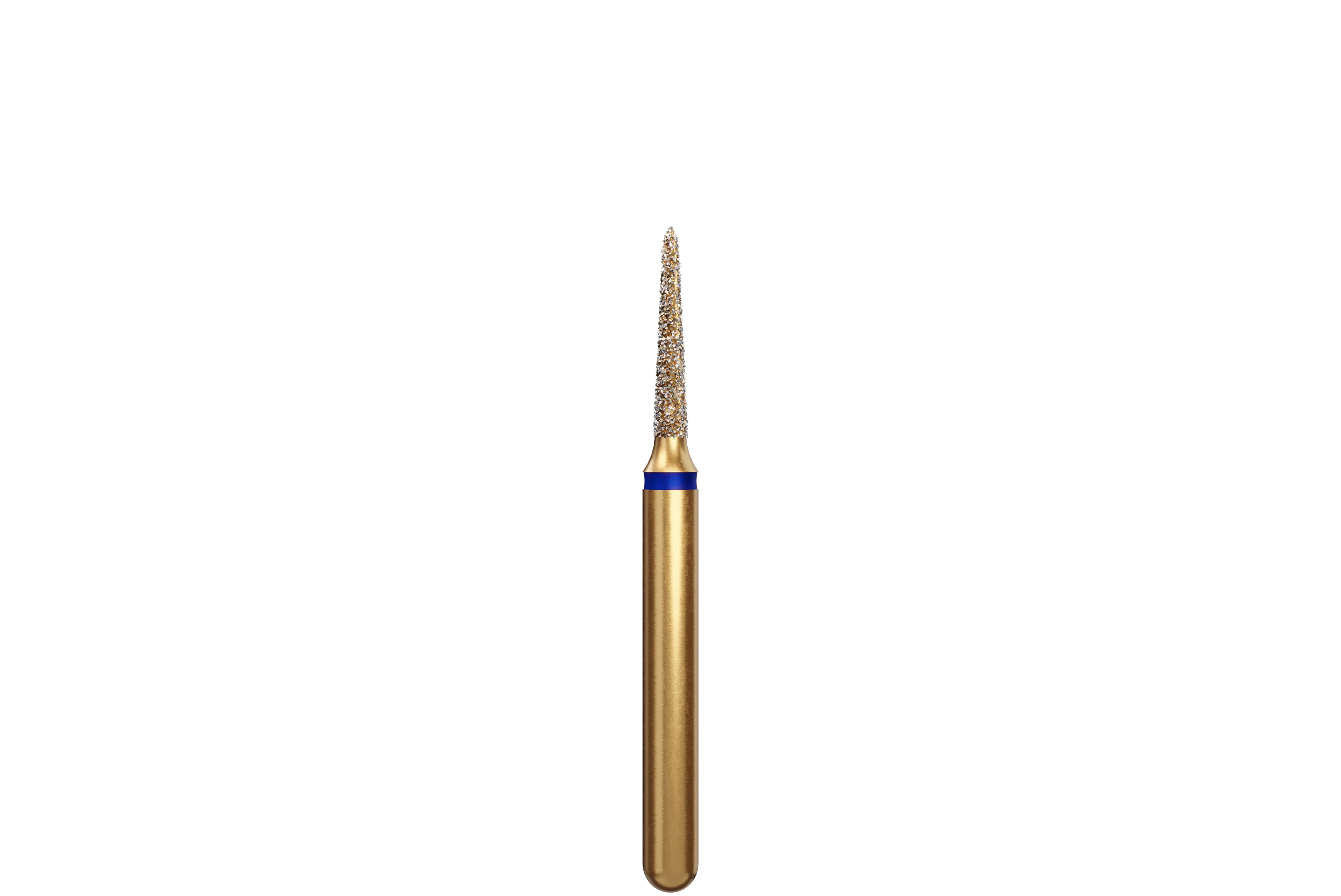 Alpen Multi-Use Diamond FG #877K Curettage Pointed Taper, Coarse Grit, 1.2mm, Blue Ring, 5/Pkg
