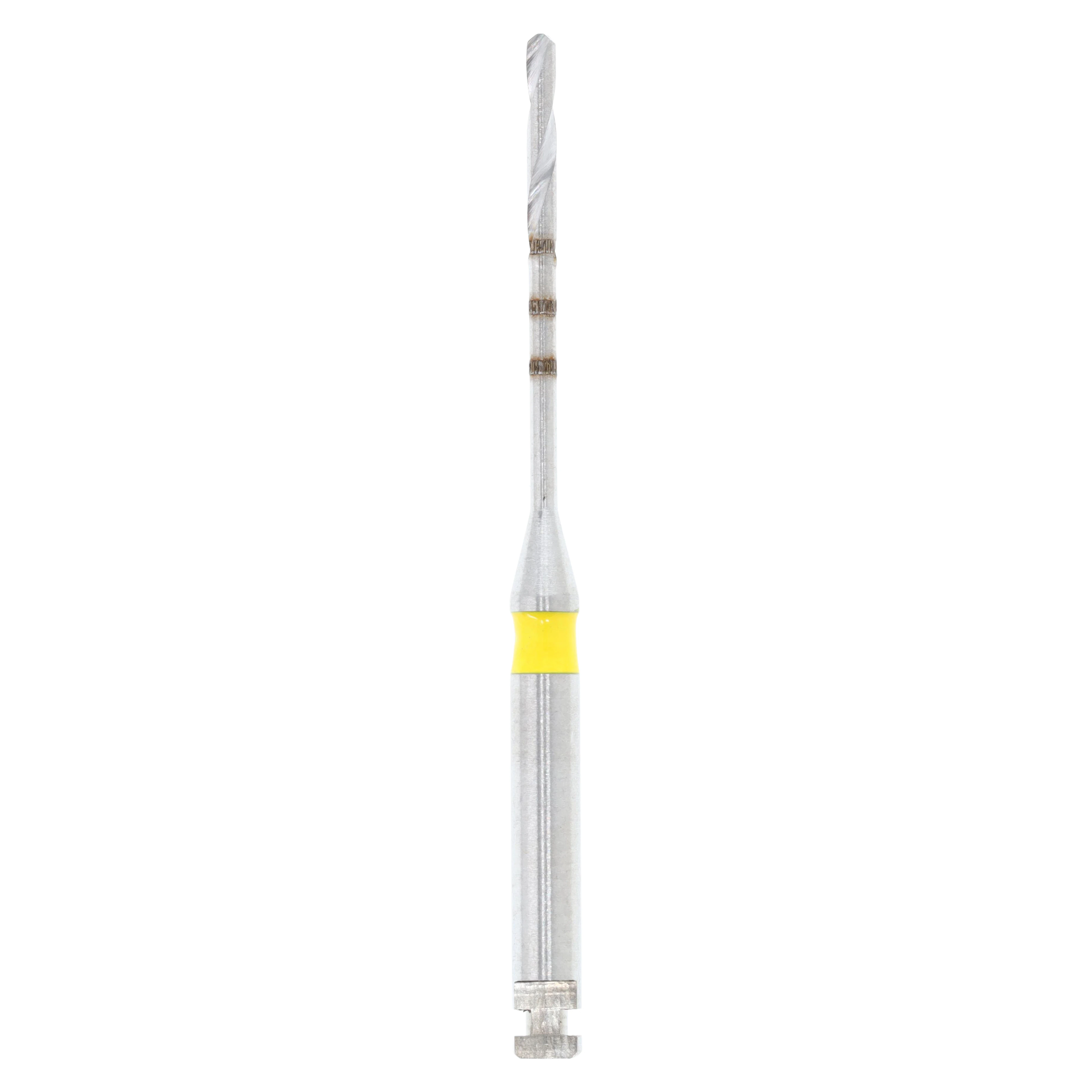 ParaPost X-System Drills, Two-Fluted, Size #4, Yellow, 0.040" (1.0 mm), 3/Pk, P424