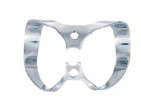 Hygenic Rubber Dam Clamp, #W9, Wingless, Gloss Finish, Anterior, H02770